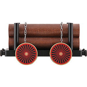 Ruchermnner Rucherfahrzeuge Eisenbahnwagen mit Holz - 23x13x10 cm