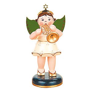 Weihnachtsengel Engel - weiß (Hubrig) Engel Trompete - 16 cm