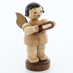 Weihnachtsengel Engel - natur - klein Engel mit Bibel - natur - stehend - 6 cm