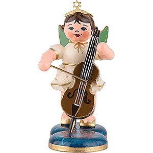 Weihnachtsengel Orchester (Hubrig) Engel mit Cello - 6,5 cm