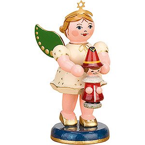 Weihnachtsengel Engel - wei (Hubrig) Engel mit Wichtel - 6,5 cm