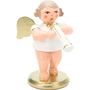 Weihnachtsengel Orchester wei & gold (Ulbricht) Engel wei/gold Oboe - 6,0 cm