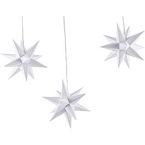 Bestseller Erzgebirge-Palace Moravian Star Set of Three White incl. Lighting - 17 cm / 6.7 inch