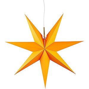 Adventssterne und Weihnachtssterne Annaberger Faltsterne Erzgebirgischer Fensterstern orange - 53 cm