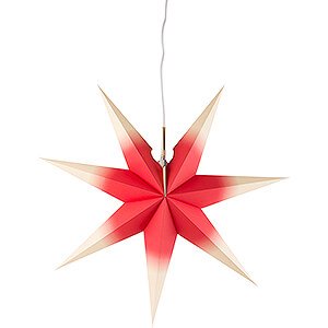 Adventssterne und Weihnachtssterne Annaberger Faltsterne Erzgebirgischer Fensterstern rot-gelb - 53 cm