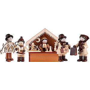 Kleine Figuren & Miniaturen Thiel-Figuren Familienausflug zum Weihnachtsmarkt (Thiel)