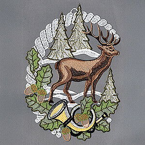 Lichterwelt Fensterbilder Fensterbild Hirsch - 29 cm
