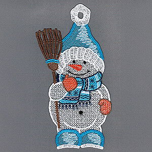 Lichterwelt Fensterbilder Fensterbild Schneemann Niko - 26 cm