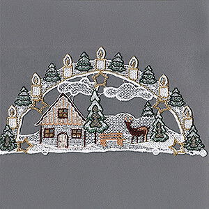 Lichterwelt Fensterbilder Fensterbild Schwibbogen - 16 cm