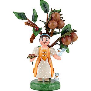 Small Figures & Ornaments Hubrig Autumn Kids Figure of the Year 2022 Hazelnut - 15 cm / 5.9 inch