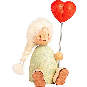 Geschenkideen Muttertag Finja mit Herzballon - 9 cm