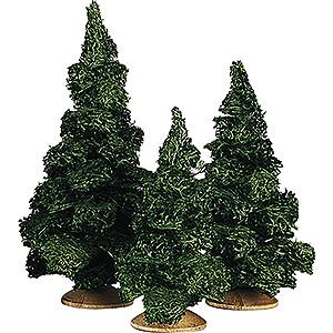 Angels Reichel decoration Fir Tree without Trunk, Set of Three - 13 cm / 5.1 inch