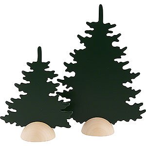 Small Figures & Ornaments Näumanns Wicht Fir Trees - 2 Pieces - Green - 20 cm / 8 inch