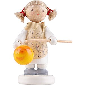 Kleine Figuren & Miniaturen Flade Flachshaarkinder Flachshaarkinder Kleines Mdchen mit Lampion - Edition Flade & Friends - 5 cm