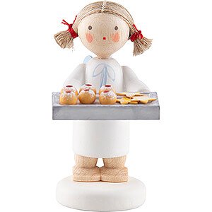 Angels Flade Flax Haired Angels Flax Haired Angel with Baked Goods - 4,2 cm / 1.7 inch
