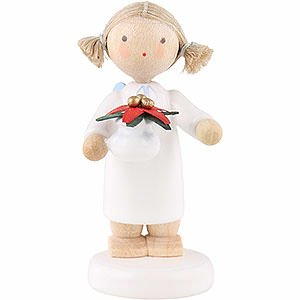 Angels Flade Flax Haired Angels Flax Haired Angel with Christmas Star - 5 cm / 2 inch
