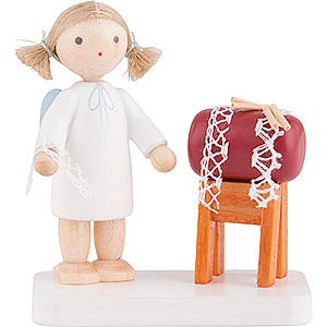 Angels Flade Flax Haired Angels Flax Haired Angel with Clopper Sack - 5 cm / 2 inch