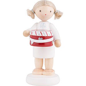 Angels Flade Flax Haired Angels Flax Haired Angel with Hat Box - 5 cm / 2 inch