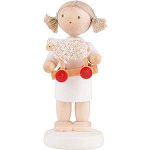 Angels Flade Flax Haired Angels Flax Haired Angel with Little Lamb - 5 cm / 2 inch