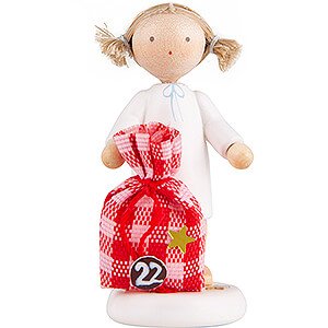 Angels Flade Flax Haired Angels Flax Haired Angel with Little Sack (22) - 5 cm / 2 inch
