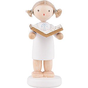 Angels Flade Flax Haired Angels Flax Haired Angel with Music Book - 5 cm / 2 inch