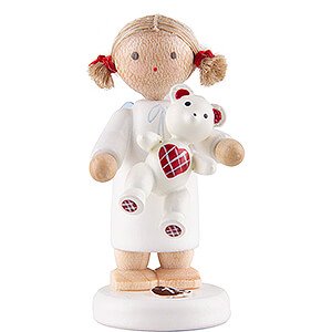 Angels Flade Flax Haired Angels Flax Haired Angel with Teddy - 5 cm / 2 inch