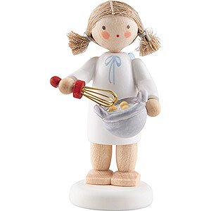 Angels Flade Flax Haired Angels Flax Haired Angel with Whisk - 4,7 cm / 1.9 inch