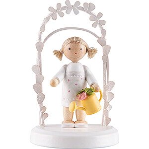 Gift Ideas Birthday Flax Haired Children - Birthday Child with Watering Can - 7,5 cm / 3 inch