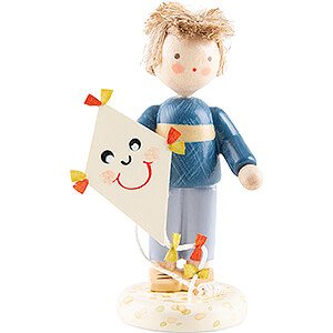 Small Figures & Ornaments Flade Flax Haired Children Flax Haired Children Boy with Kite - 5 cm / 2 inch