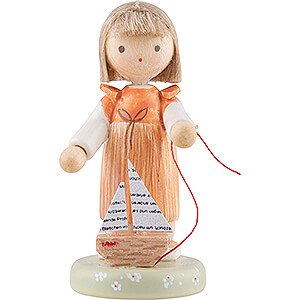 Small Figures & Ornaments Flade Flax Haired Children Flax Haired Children Girl with Sailboat - Edition Flade & Friends - 5 cm / 2 inch