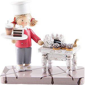 Small Figures & Ornaments Flade Flax Haired Children Flax Haired Children - Pastry Cook - 5,5 cm / 2.2 inch