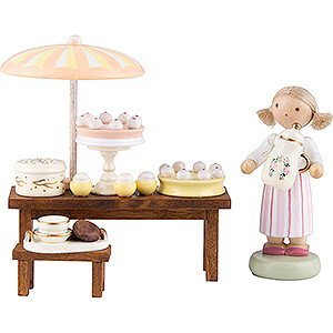 Small Figures & Ornaments Flade Flax Haired Children Flax Haired Children Pastry Shop - 5 cm / 2 inch