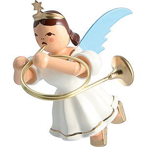 Tree ornaments Angel Ornaments Floating Angels Floating Angel Colored, Alto Horn - 6,6 cm / 2.6 inch