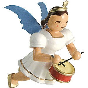 Angels Angel Ornaments Floating Angels Floating Angel Colored, Drum - 6,6 cm / 2.6 inch