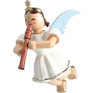 Tree ornaments Angel Ornaments Floating Angels Floating Angel Colored, Flute - 6,6 cm / 2.6 inch