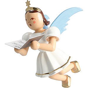 Tree ornaments Angel Ornaments Floating Angels Floating Angel Colored, Singer - 6,6 cm / 2.6 inch