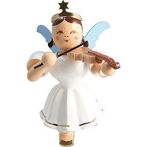 Tree ornaments Angel Ornaments Floating Angels Floating Angel Colored, Violin - 6,6 cm / 2.6 inch