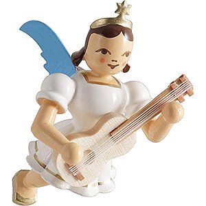 Tree ornaments Angel Ornaments Floating Angels Floating Angel with Guitar - Colored - 6,6 cm / 2.6 inch