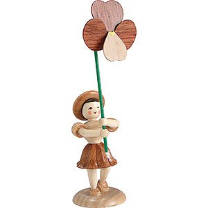 Small Figures & Ornaments Flower children Flower Child Pansy, Natural - 12 cm / 4.7 inch