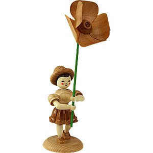 Small Figures & Ornaments Flower children Flower Child with Field Poppy - Natural - 12 cm / 4.7 inch
