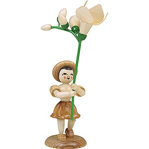 Small Figures & Ornaments Flower children Flower Child with Freesia - Natural - 11 cm / 4.3 inch