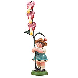 Small Figures & Ornaments Hubrig Flower Kids Flower Girl with Bleeding Heart - 11 cm / 4,3 inch