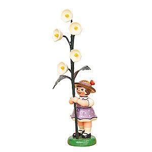 Small Figures & Ornaments Hubrig Flower Kids Flower Girl with Lily of the Valley - 11 cm / 4,3 inch