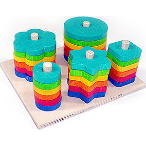 Holzspielzeug Bau- und Legespiele Formensortierspiel - 8 cm