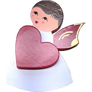 Angels Other Angels Fridge Magnet - Angel with Heart - Red Wings - 7,5 cm / 3 inch