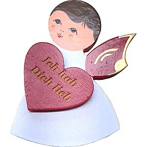 Angels Other Angels Fridge Magnet - Angel with Heart - Red Wings - 