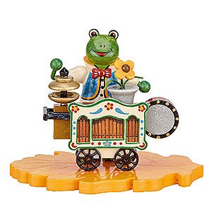 Small Figures & Ornaments Hubrig Beetles Frog Street Organ Player - 8 cm / 3 inch