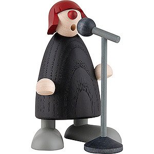 Small Figures & Ornaments Bjrn Khler Musicans Frollein S. at the Microphone - 9 cm / 3.5 inch