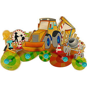 Holzspielzeug Dekoration und Sonstiges Garderobe, Baustelle - 23,5 cm