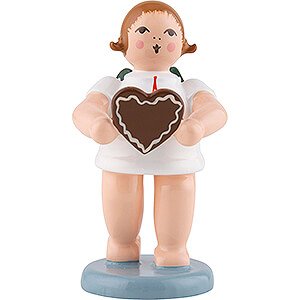 Angels Gift Angels (Ellmann) Gift Angel with Gingerbread Heart - 6,5 cm / 2.6 inch